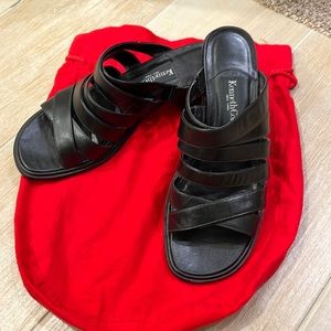 Kenneth Cole Black Backless strap sandal heel